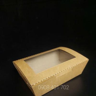 HỘP GIẤY KRAFT CÓ CỬA SỔ KÍNH ĐỰNG TRÁI CÂY
